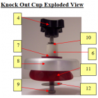 Patty-O-Matic Protege Knock Out Cup Exploded View